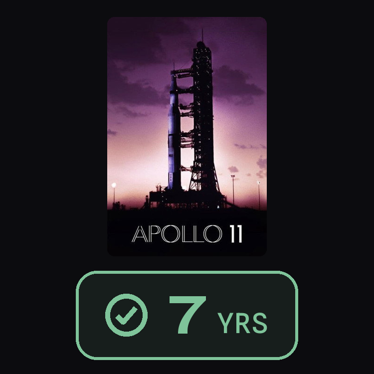 Apollo 11 : zinema 7 yrs