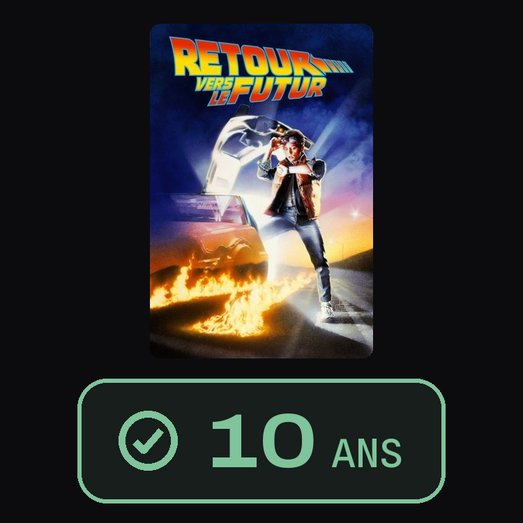 Retour vers le futur : zinema 10 ans