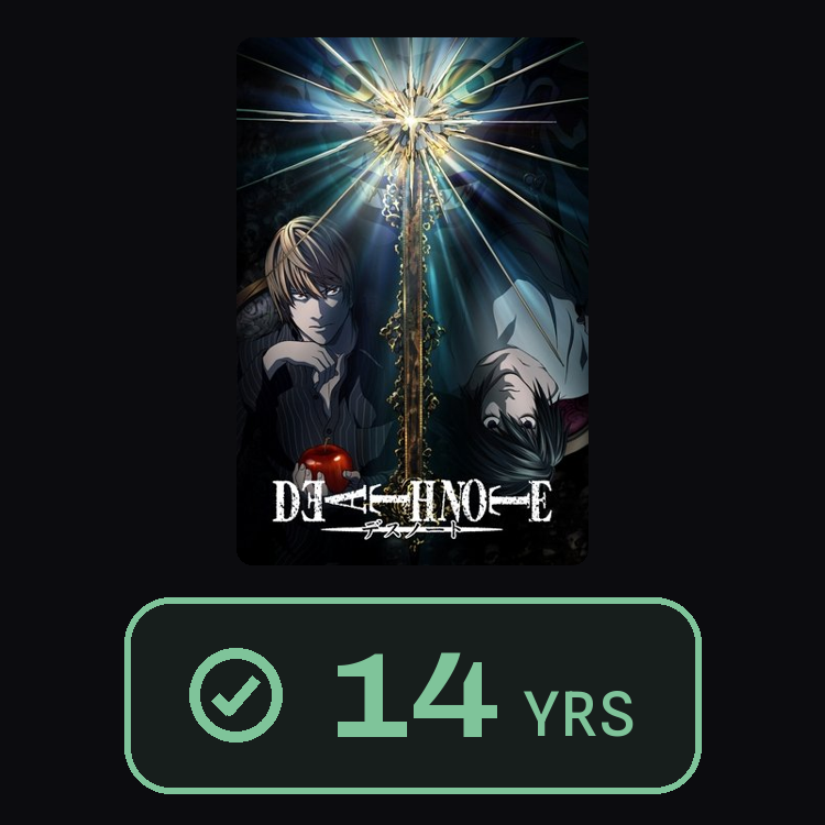 DEATH NOTE : zinema 14 yrs