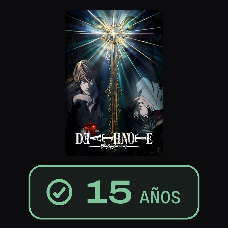 DEATH NOTE : zinema 15 años