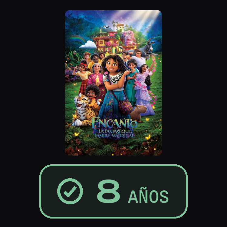 Encanto : zinema 8 años