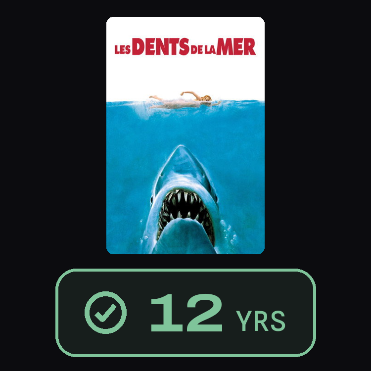 Jaws : zinema 12 yrs