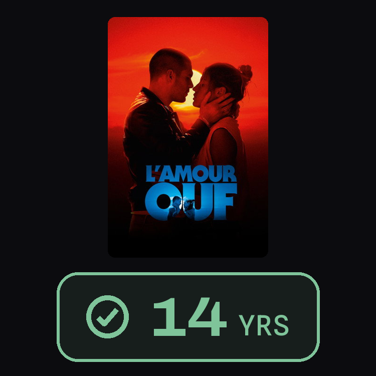 L'Amour ouf : zinema 14 yrs