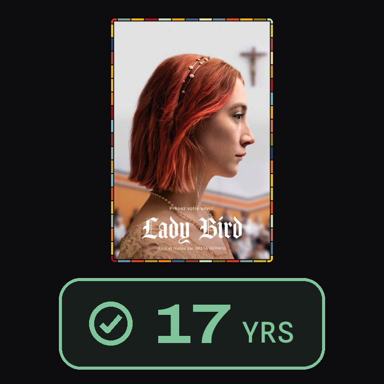 Lady Bird : zinema 17 yrs