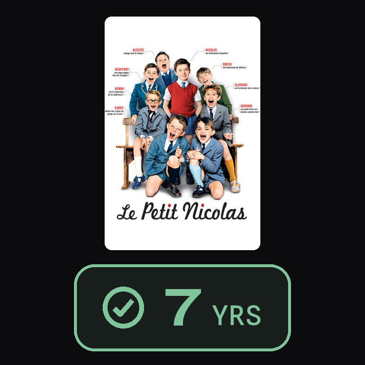 Le Petit Nicolas : zinema 7 yrs
