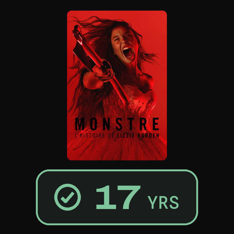 Monster: The Lizzie Borden Story : zinema 17 yrs
