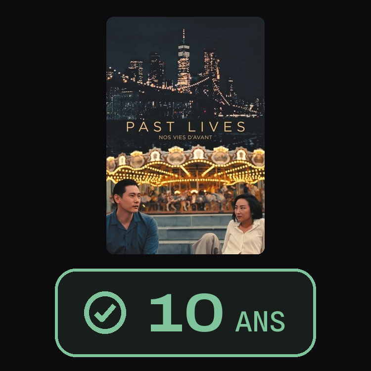 Past Lives - Nos vies d’avant : zinema 10 ans