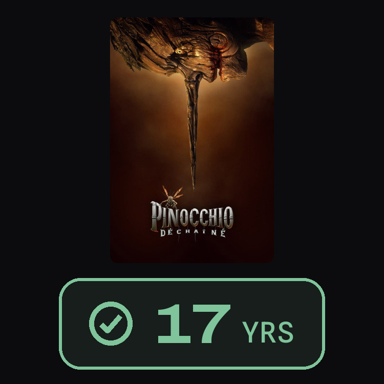 Pinocchio: Unstrung : zinema 17 yrs