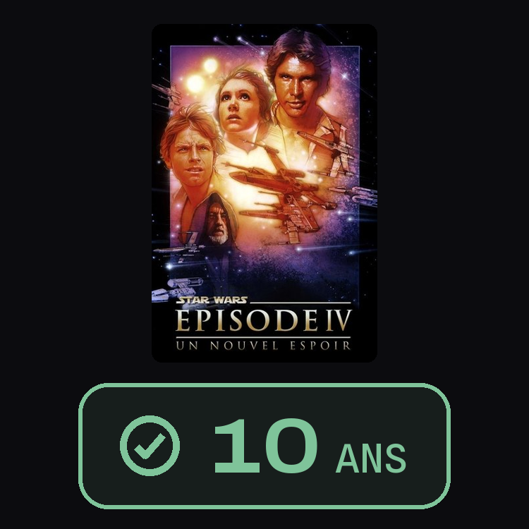 La Guerre des étoiles : zinema 10 ans