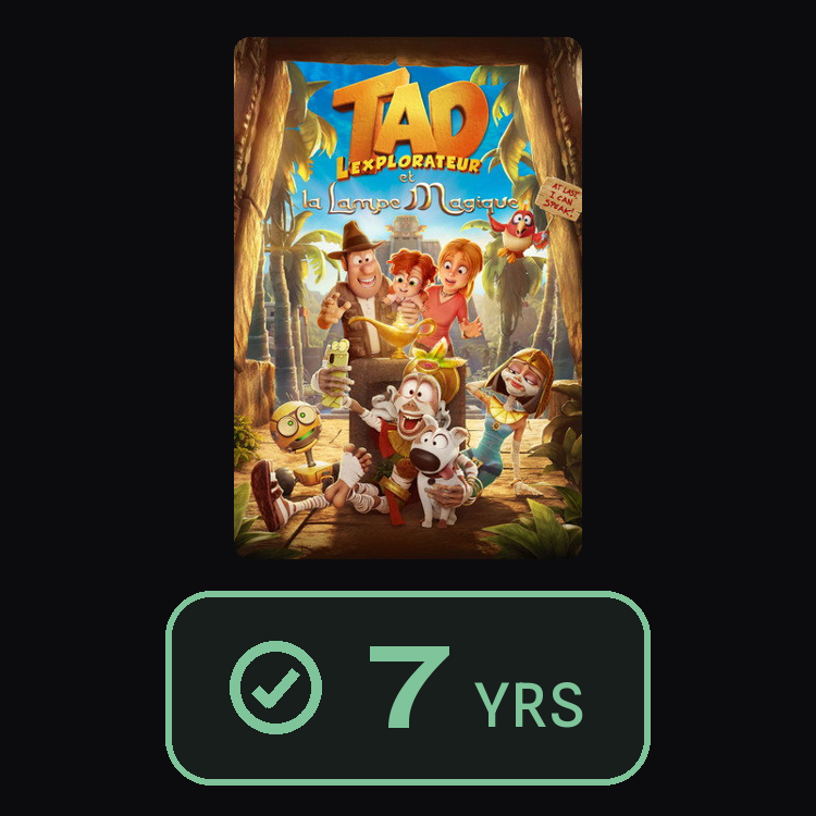 Tadeo Jones y La Lámpara Maravillosa : zinema 7 yrs