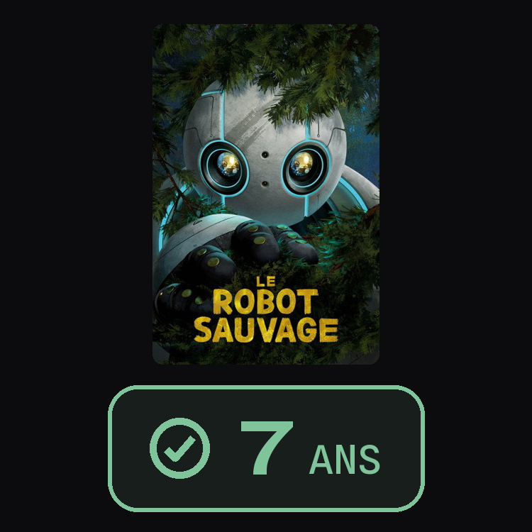 Le Robot sauvage : zinema 7 ans
