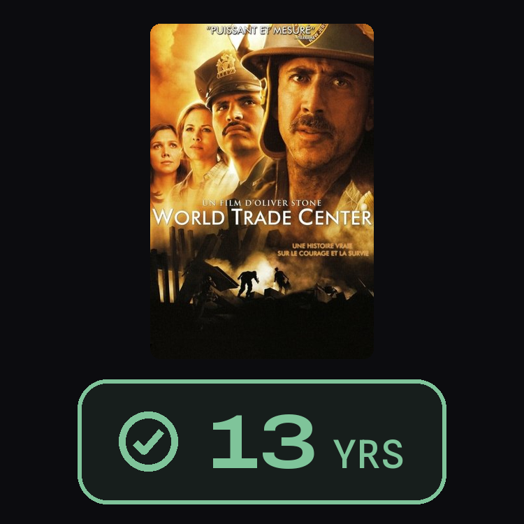 World Trade Center : zinema 13 yrs